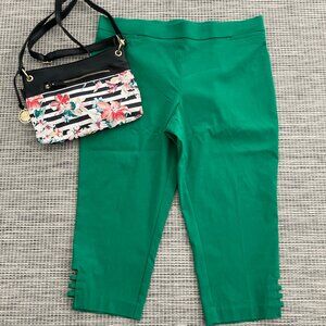 Counterparts Grass Green Capri Stretch Pant Petite X Large